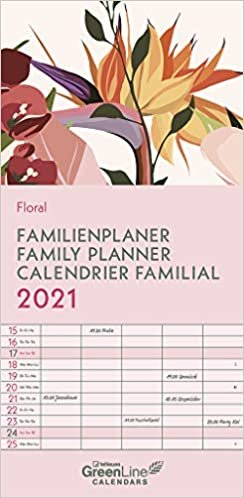Floral 2021 GreenLine Familienplaner