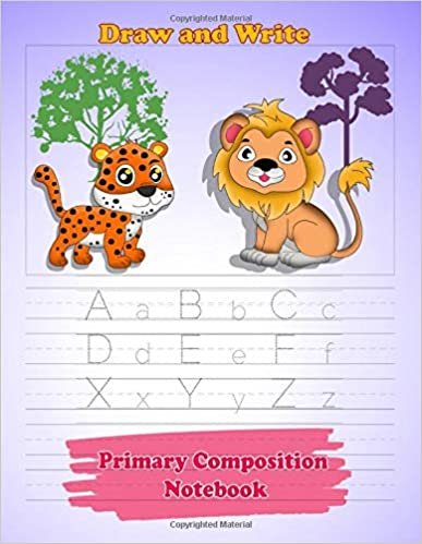 Draw and Write Primary Composition Notebook: Story Book Drawing Journal And Half Page Dashed Line For Attentive child ,107 Sheets (Volume 2) indir