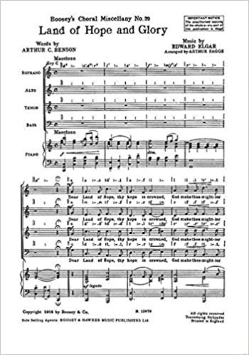 Land of Hope and Glory: gemischter Chor (SATB) und Klavier. Chorpartitur. (Boosey's Choral Miscellany)