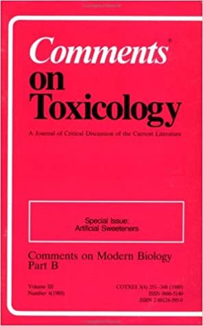 Artificial Sweeteners: A Special Issue Of The Journal Comments On Toxicology