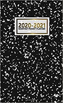 2020-2021 Monthly Pocket Planner: 2 Year Pocket Monthly Organizer & Calendar | Cute Two-Year (24 months) Agenda With Phone Book, Password Log and Notebook | Abstract Black & White Pattern
