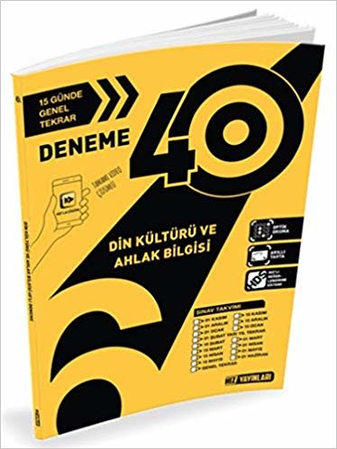 6. Sınıf Din Kültürü ve Ahlak Bilgisi 40'lı Deneme indir