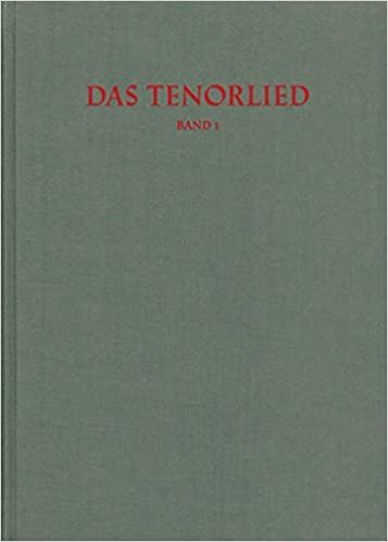 Das Tenorlied: Mehrstimmige Lieder in deutschen Quellen 1450-1580 (Catalogus musicus)