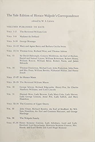 Correspondence: v. 17: Vol 17 (Yale Edition of Horace Walpole's Correspondence) (The Yale Edition of Horace Walpole's Correspondence)