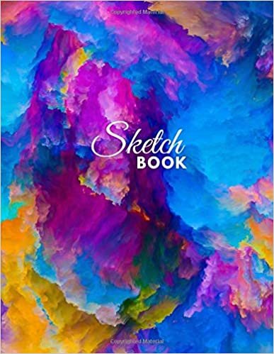 Sketch Book: Notebook for Drawing, Writing, Painting, Sketching or Doodling, 120 Pages, 8.5x11 (Premium Abstract Cover vol.12) indir