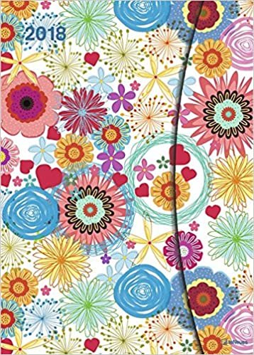 2018 Flower Fantasy Diary - teNeues Large Magneto Diary - Illustrations - 16 x 22 cm