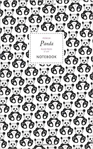 Panda Notebook - Ruled Pages - 5x8 - Premium: (White Edition) Fun notebook 96 ruled/lined pages (5x8 inches / 12.7x20.3cm / Junior Legal Pad / Nearly A5) indir