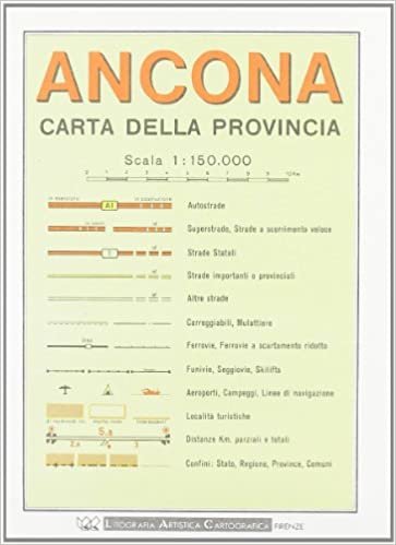 Ancona Provincial Road Map (1:150, 000)