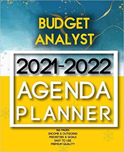 Budget analyst 2021-2022 Agenda Planner: 2 Year Planner Organizer Book |Calendar Ruled, Dated, 2 Page! Per Month|Yearly Goal Planner |Income & Outgoings, Movies, Websites… | Ideal Gift