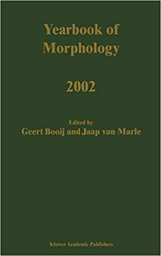 Yearbook of Morphology 2002 indir