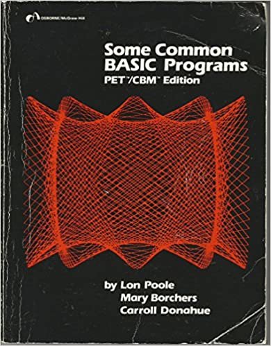 Some Common BASIC Programmes: PET/CBM