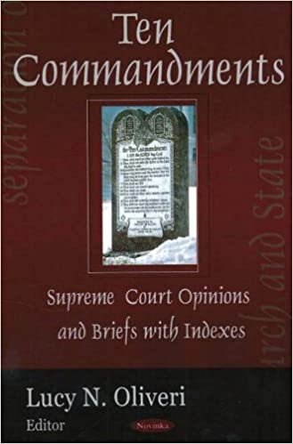 Ten Commandments Supreme Court Opinion and Briefs with Indexes