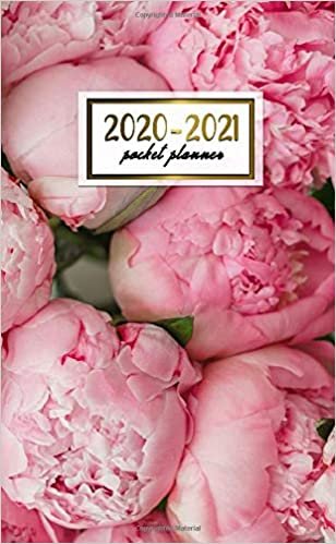 2020-2021 Pocket Planner: 2 Year Pocket Monthly Organizer & Calendar | Cute Floral Two-Year (24 months) Agenda With Phone Book, Password Log and Notebook | NIfty Pink Peony Pattern