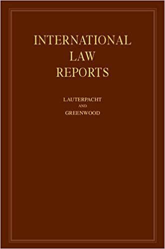 International Law Reports 160 Volume Hardback Set: International Law Reports: Volume 94