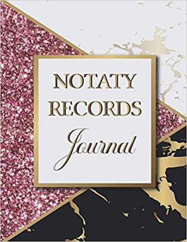 NOTARY RECORDS JOURNAL: A Notary Book To Log Notarial Record Acts By A Public Notary | Logbook For Notarial Acts | Marble Print Design
