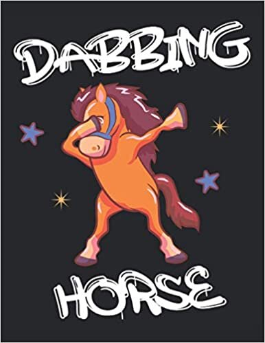 Dancing Horse Dabbing Horse: Notebook | Dots, Letter (8.5"x11" (21.59 x 27,94 cm)), 120 pages, cream paper, glossy cover