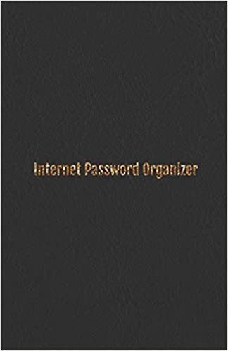 Internet Password Organizer: Internet Address & Password Organizer with table of contents (leather design cover) 5.5x8.5 inches (Internet Password Keeper Logbook Series, Band 1)