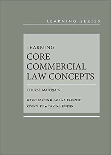 Learning Core Commercial Law Concepts (Learning Series) indir