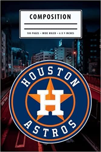 Composition : Houston Astros Notebook- To My Baseball Son , To My Baseball Dad - Baseball Notebook #18