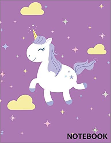 Notebook: Cute Unicorn (8.5 x 11 Inches) indir