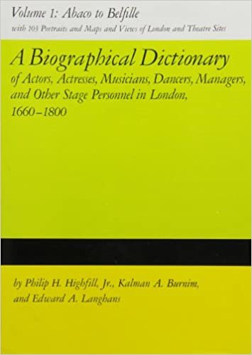 A Biographical Dictionary of Actors, Actresses, Musicians, Dancers, Managers and Other Stage Personnel in London, 1660-1800: v. 1 (Biographical Dictionary of Actors & Actresses, 1660-1800)