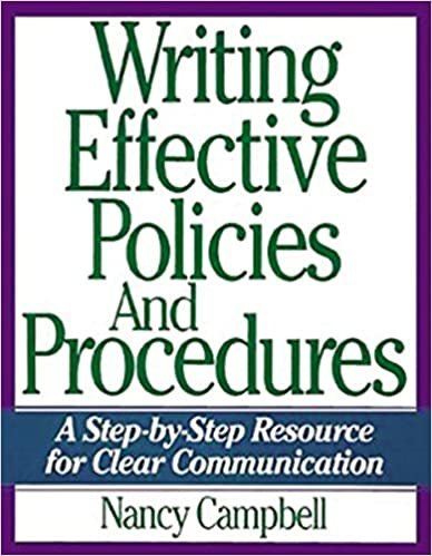 Writing Effective Policies and Procedures: A Step-by-Step Resource for Clear Communication