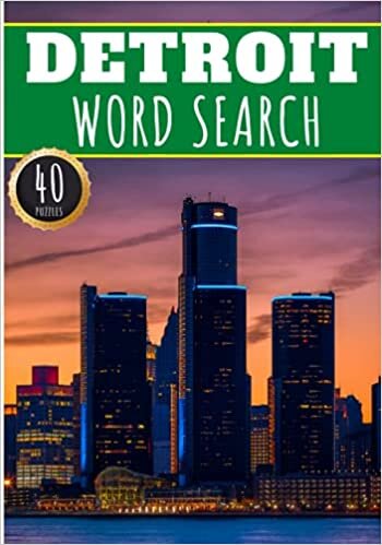 Detroit Word Search: 40 Fun Puzzles With Words Scramble for Adults, Kids and Seniors | More Than 300 Americans Words On Detroit and Usa Cities, Famous ... History and Heritage, American Vocabulary