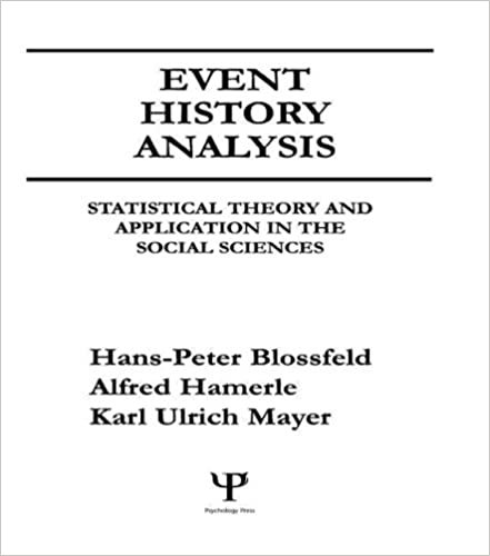 Event History Analysis: Statistical theory and Application in the Social Sciences indir