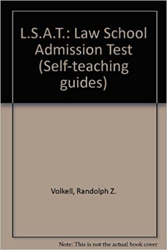 L.S.A.T.: Law School Admission Test (Self-teaching guides)