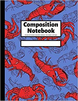 Composition Notebook: Wide Ruled | 100 Pages | 8.5x11 inches | Lobsters