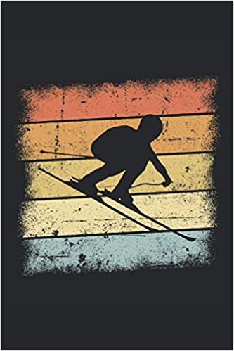 Notizbuch: Blanko Notizheft kariert mit Ski Cover |120 karierte Seiten | Softcover | A5 Format | schönes Cover
