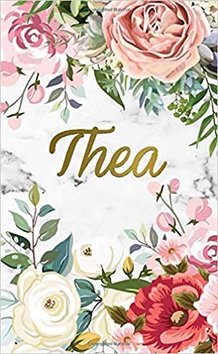 Thea: 2020-2021 Nifty 2 Year Monthly Pocket Planner and Organizer with Phone Book, Password Log & Notes | Two-Year (24 Months) Agenda and Calendar | ... Floral Personal Name Gift for Girls & Women
