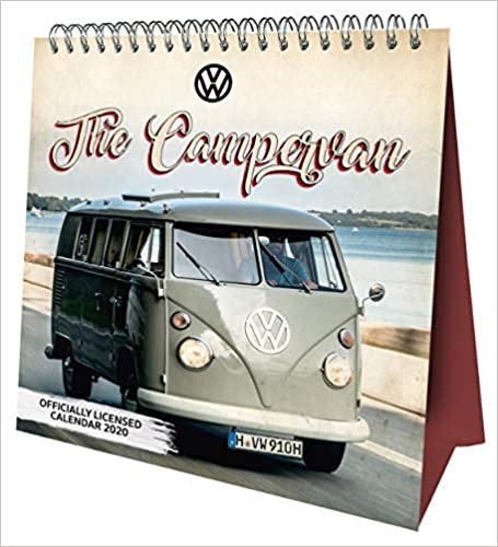 VW Camper Vans Desk Easel Official 2020 Calendar Month to View Desk Calendar