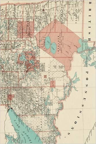 1887 Map of Minnesota - A Poetose Notebook / Journal / Diary (50 pages/25 sheets) (Poetose Notebooks)