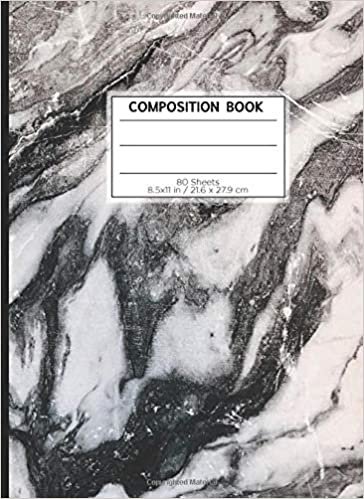 COMPOSITION BOOK 80 SHEETS 8.5x11 in / 21.6 x 27.9 cm: A4 Cute Squared Paper Composition Book | "Marble Grey" | Workbook for s Kids Students Boys | Notes School College | Mathematics | Physics indir