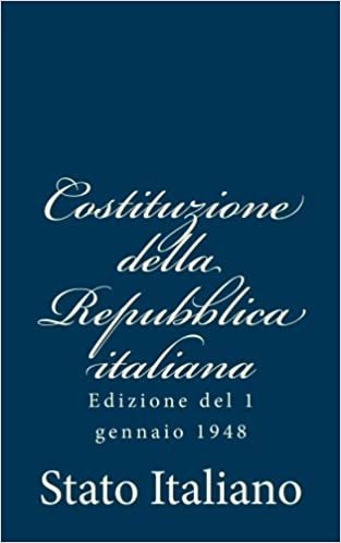 Costituzione della Repubblica italiana: Edizione del 1 gennaio 1948