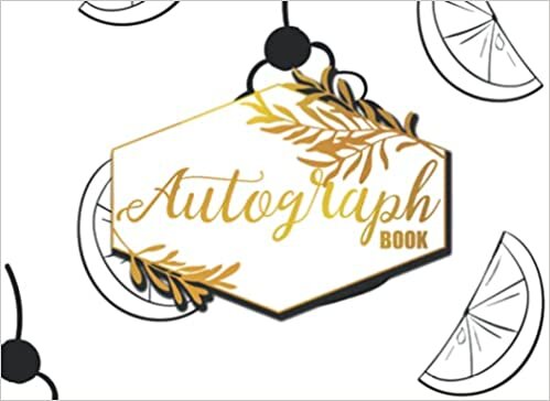 Autograph Book: Landscape Sketchbook Autograph Signing Book For Kids & Adults indir