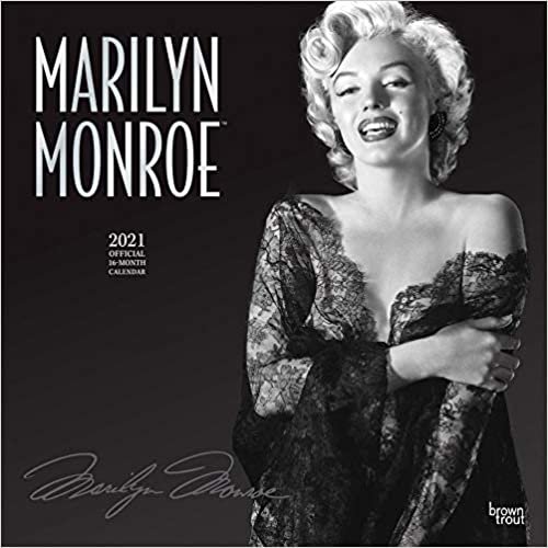 Marilyn Monroe 2021 - 16-Monatskalender: Original BrownTrout-Kalender [Mehrsprachig] [Kalender] (Wall-Kalender) indir