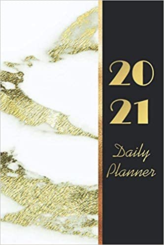 2021 Daily Planner: 12 Month Daily Agenda Schedule Hourly & To Do List|12 Month Daily Purse Calendar 2021 Black and Gold Cover|Marble Design Daily ... 2021|Marble Cover Daily Purse Planner 2021 indir