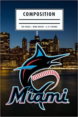 Day Planner Composition Notebook : Miami Marlins Notebook | Christmas, Thankgiving Gift Ideas | Baseball Notebook #26