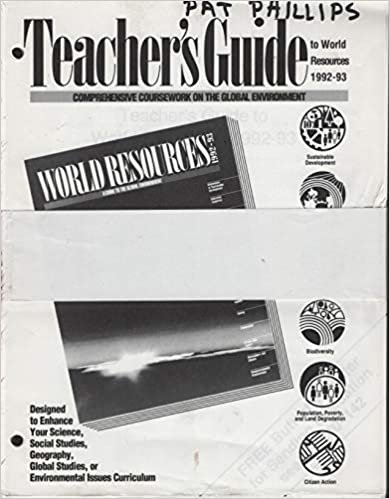 Teacher's Guide to World Resources, 1992-93