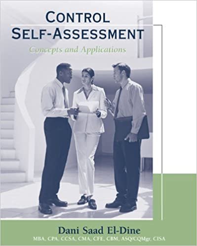 Control Self-Assessment: Concepts and Applications indir
