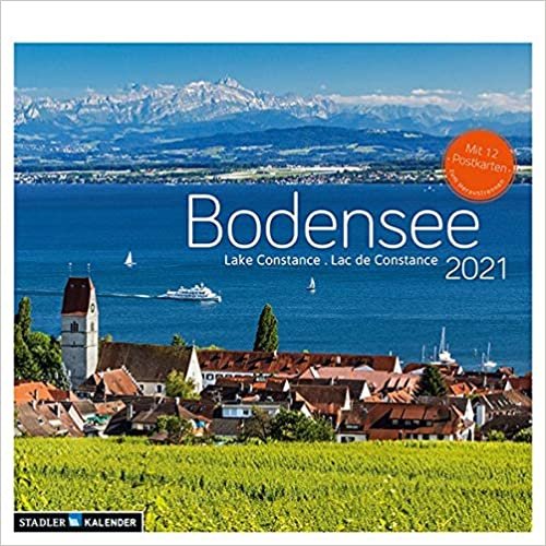 Bodensee 2021. Postkarten-Tischkalender