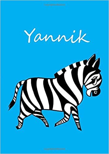Malbuch / Notizbuch / Tagebuch - Yannik: DIN A4 - blanko - Zebra