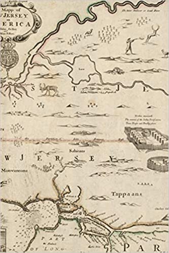1677 Map of New Jersey - A Poetose Notebook / Journal / Diary (50 pages/25 sheets) (Poetose Notebooks)