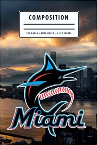 Composition Notebook : Miami Marlins Notebook | Christmas, Thankgiving Gift Ideas | Baseball Notebook #21