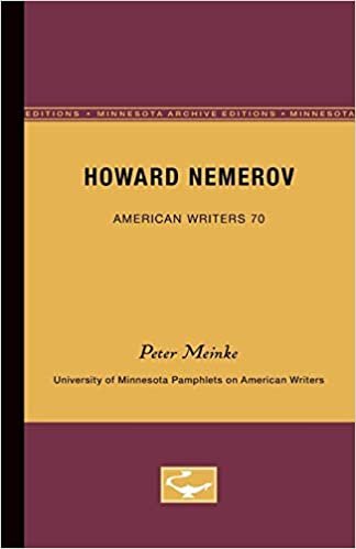 Howard Nemerov - American Writers 70: University of Minnesota Pamphlets on American Writers