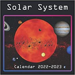 Solar System Calendar 2022-2023: January 2022 - June 2023 Monthly Solar System Calendar Planner | 8.5 x 8.5 | Photo Mini Calendar 2022/2023 indir