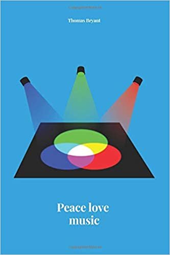 Peace love music: Notebook for office, for school, perfect and practical. Versatile use. Journal, diary (110 pages, empty, 6 x 9) indir