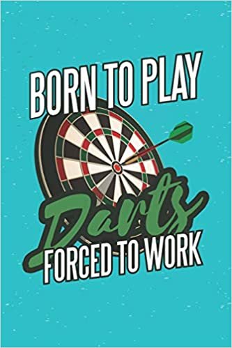Born To Play Darts: Graph Paper Notebook, 6x9 Inch, 120 pages